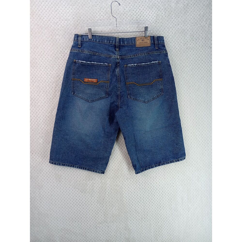 US Polo Assn Men's 38 Medium Wash Denim Jean Shorts